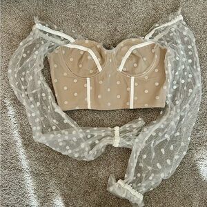 Hello Molly Malibu Sunset Bustier Crop top